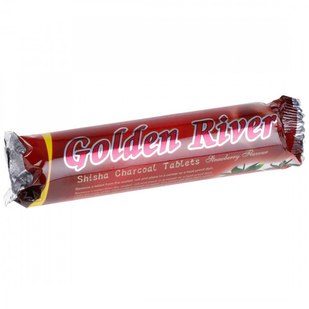 Carbone per Shisha Golden River 33 mm (10 pezzi) Golden River Prodotti