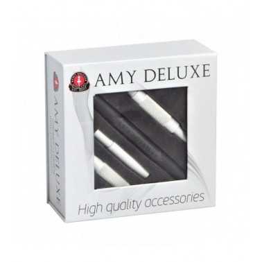 Silikonschlauch mattweiß Amy Deluxe mit Endstück aus Aluminium Amy Deluxe Produkte