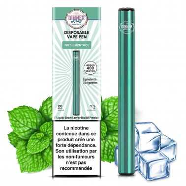 Disposable Pod "Fresh Menthol" Dinner Lady 20mg 400 puffs Dinner Lady Products