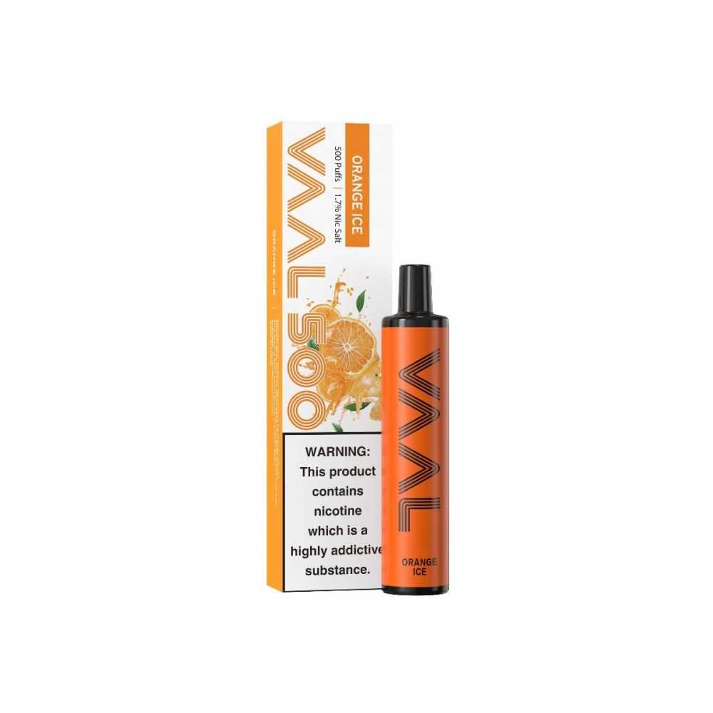 Cialda monouso "Orange Ice" Vaal 500 boccate 17mg VAAL Prodotti