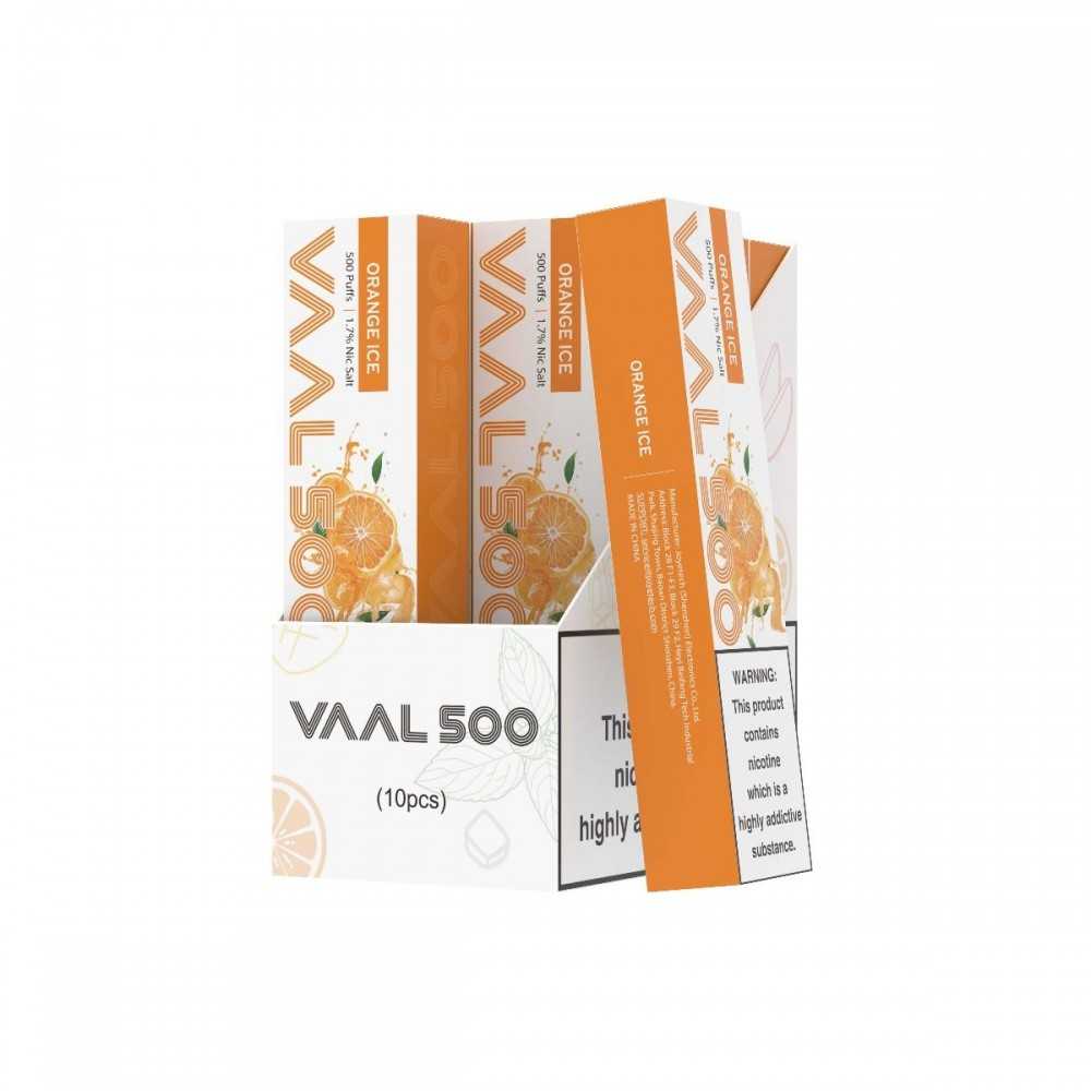 Cialda monouso "Orange Ice" Vaal 500 boccate 17mg VAAL Prodotti