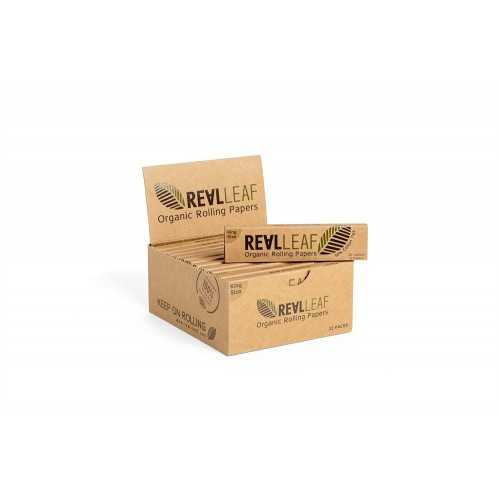 King Size Rolling Sheet Carton + REAL LEAF Organic Filters Real Leaf  Tobacco & Substitutes