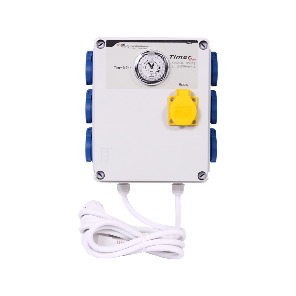 Timer Box II 6X 600W + riscaldatore GSE Controllore e timer