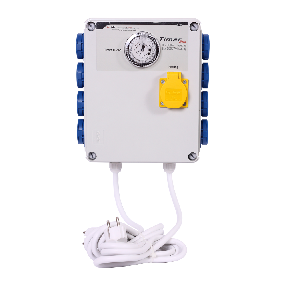 Timer Box II 9X 600W + Riscaldatore GSE Controllore e timer