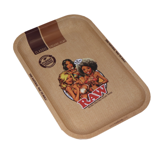 Raw Girl 2 Small Rolling Tray RAW Rolling Tray