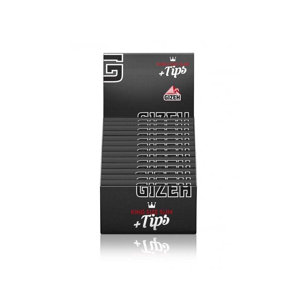 GIZEH King Size Slim Rolling Sheet Carton + Tips Gizeh Rolling sheet