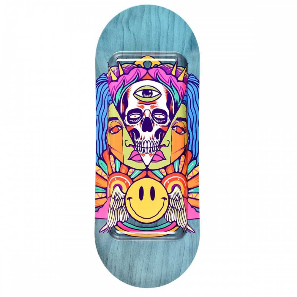 SK8Tray "Trippin" rolling tray + lid Pulsar Rolling tray