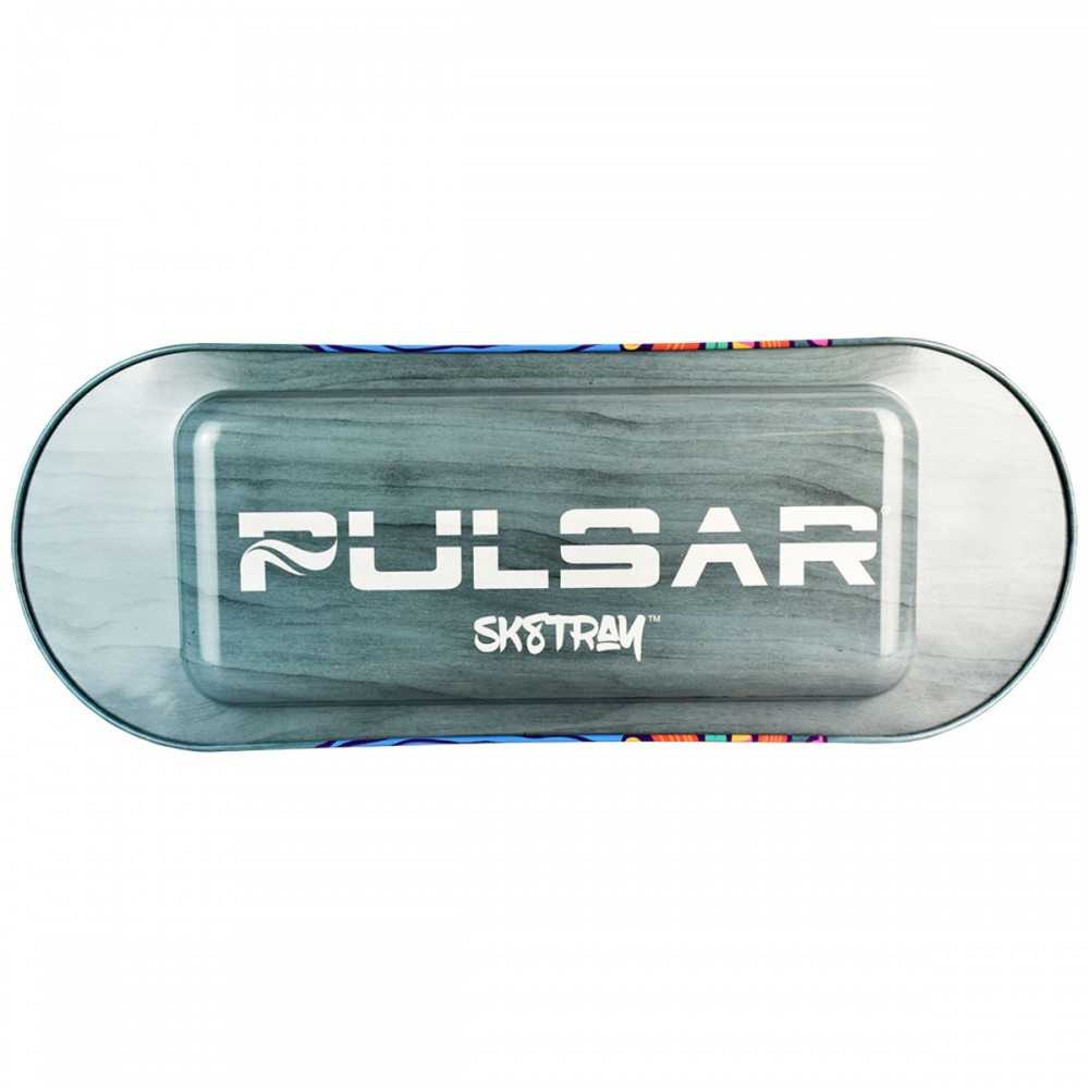 SK8Tray "Trippin" rolling tray + lid Pulsar Rolling tray