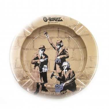 Cendrier en métal G-Rollz Banksy's Graffiti "Spion Wall" G-Rollz Cendrier
