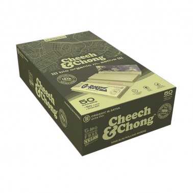 Carton de feuille à rouler G-Rollz Cheech & Chong Medicago Sativa King Size + Tips G-Rollz Feuille à rouler