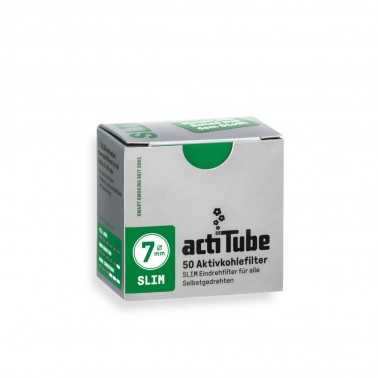 Filter Actitube slim 7mm 50 Stück Actitube Filter (Aktivkohle, Pappe, Zellulose und andere)
