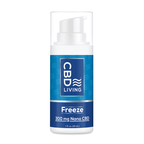 Cold pain relief gel with CBD Living FREEZE 300mg CBD Living Wellness