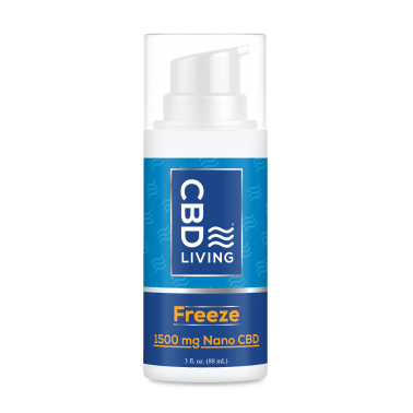 Cold pain relief gel with CBD Living FREEZE 1500mg CBD Living Wellness