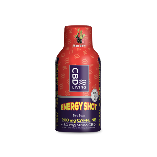 Energy Shot at CBD Living Mixed berry CBD Living Wellness