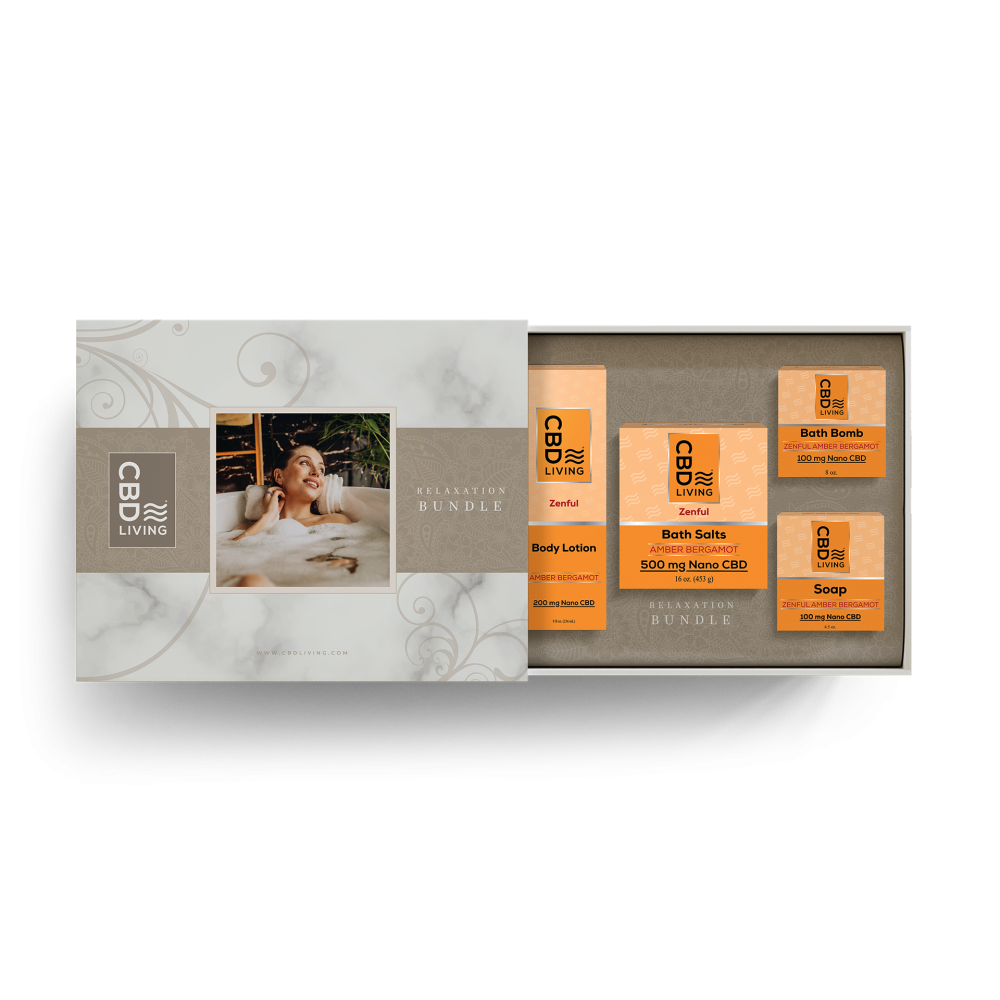 Coffret cadeau “Relaxation” CBD Living Bergamote ambrée CBD Living Bien-être