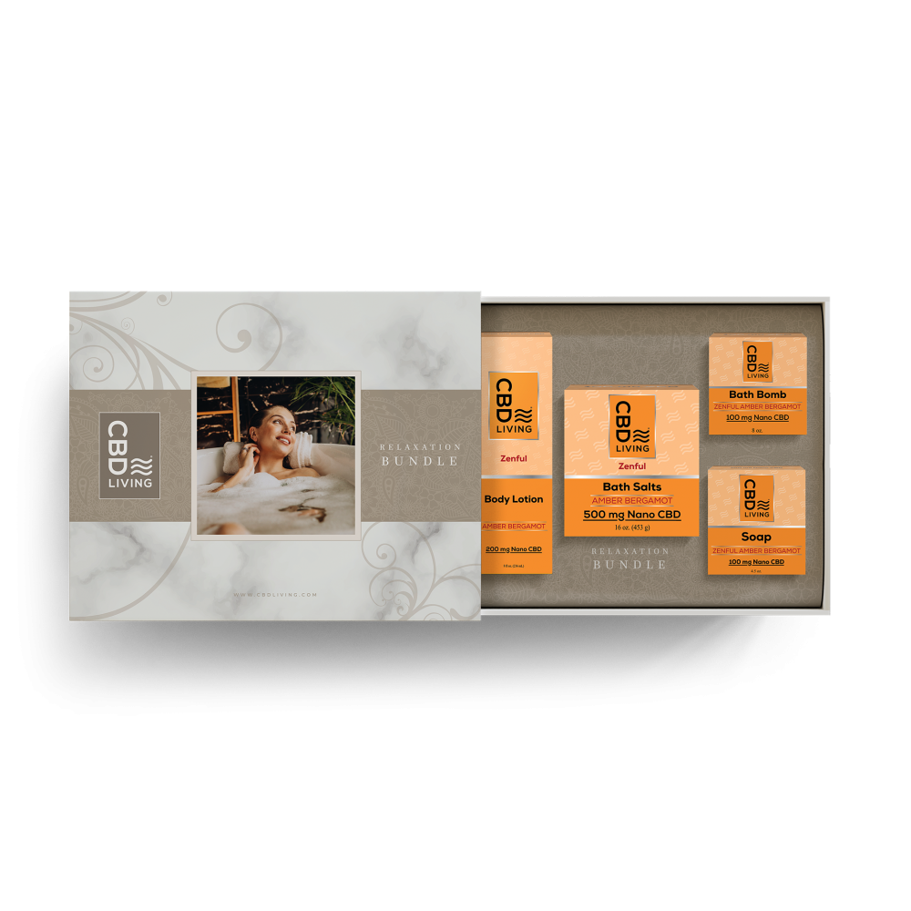 Geschenkset "Entspannung" CBD Living Bergamotte Amber CBD Living Wohlbefinden