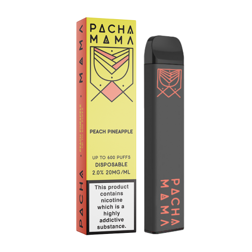 Pod Jetable "Peach Pineapple" Pacha Mama 600 puffs 20mg Charlie's Chalk Dust Produits