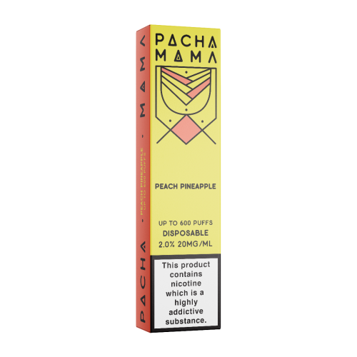 Peach Pineapple Pod usa e getta Pacha Mama 600 puffs 20mg Charlie's Chalk Dust Prodotti