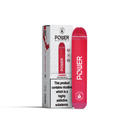 Einweg-Pod "Cherry" Power Bar 600 Puffs 20mg Power Bar Produkte