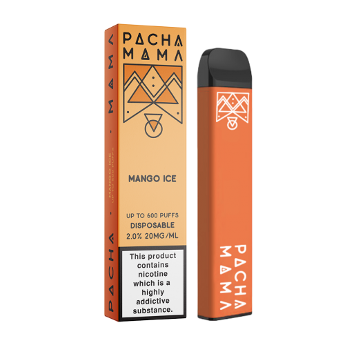 Pod monouso "Mango Ice" Pacha Mama 600 puff 20mg Charlie's Chalk Dust Prodotti