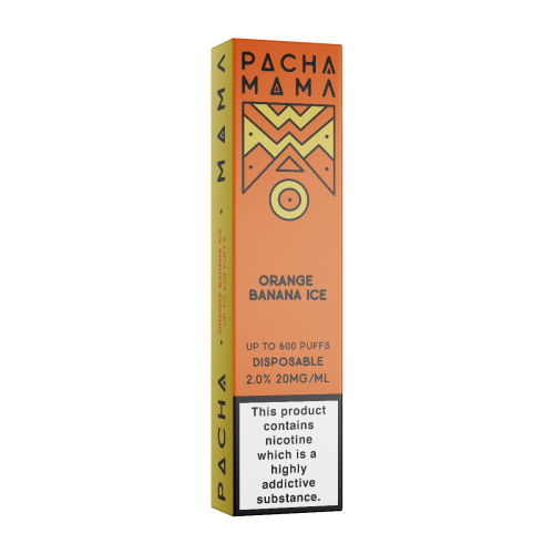 Pod Jetable "Orange Banana Ice" Pacha Mama 600 puffs 20mg Charlie's Chalk Dust Produits