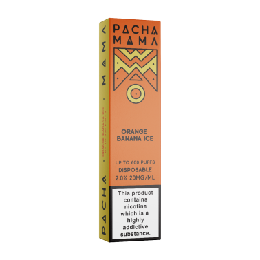 Einweg-Pod "Orange Banana Ice" Pacha Mama 600 puffs 20mg Charlie's Chalk Dust Produkte