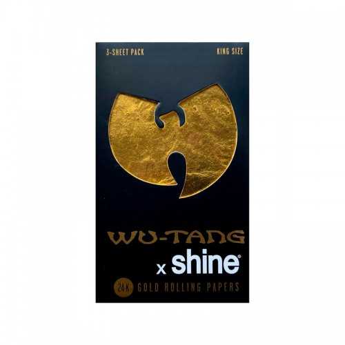 Shine Paper 24K X Wu Tang Clan 3 sheets rolling gold King Size Shine GIFT IDEAS