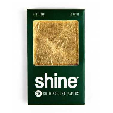 Shine Paper 24K 6 Rolling Papers in King Size Gold Shine GESCHENKIDEEN