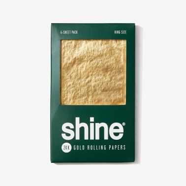 Shine Paper 24K 6 Rolling Papers in King Size Gold Shine GESCHENKIDEEN