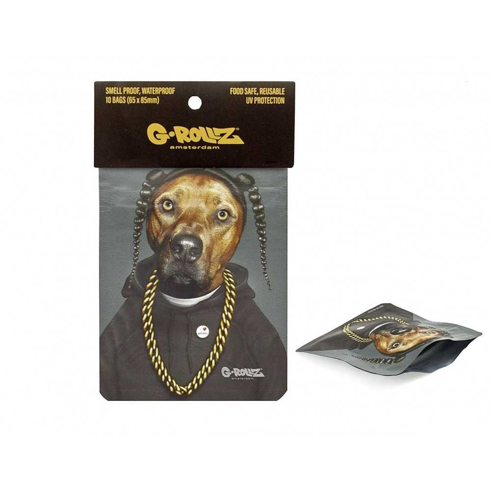 Sacchetto in Mylar "Snoop G-Rollz 65x85 mm (10 pezzi) G-Rollz Sacchetti Mini Grip e Mylar