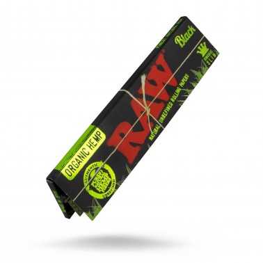 Foglia cruda di canapa biologica nera King Size Slim RAW Accessori per fumatori