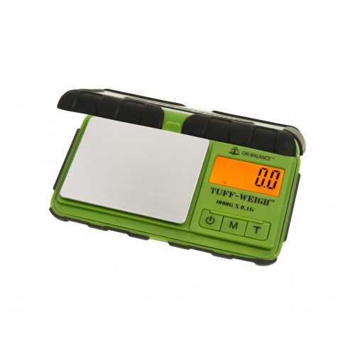 On Balance Tuff-Weigh 100x0.01g green On Balance SmokeShop scales