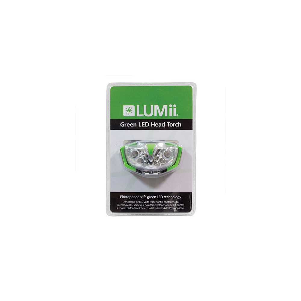 Lampe frontale LUMii LED verte Lumii Produits