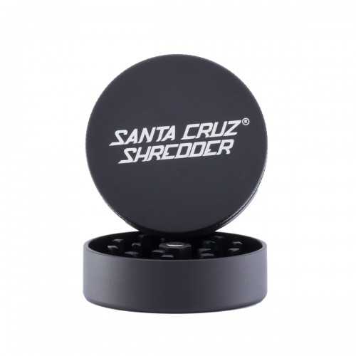 Smerigliatrice Santa Cruz Shredder 2 parti in alluminio medio nero lucido Santa Cruz Shredder Smerigliatrici