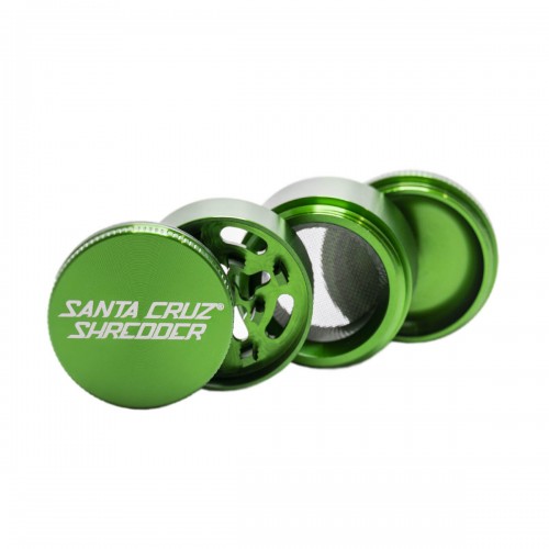 Grinder Santa Cruz Shredder 4 Teil Alu small green Santa Cruz Shredder Grinders
