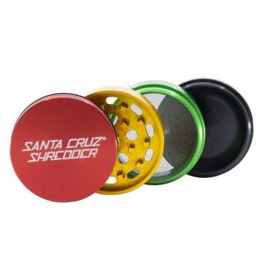 Macina Santa Cruz Shredder 4 parti in alluminio Medium Rasta Santa Cruz Shredder Smerigliatrici