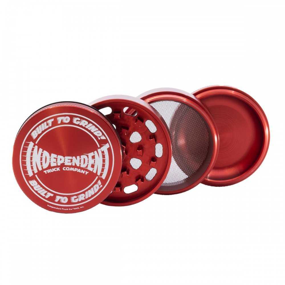 Smerigliatrice Santa Cruz Shredder X Independent 4 parti in alluminio rosso medio Santa Cruz Shredder Smerigliatrici