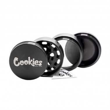 Grinder Santa Cruz Shredder X Cookies 4 part alu medium black Santa Cruz Shredder Grinders