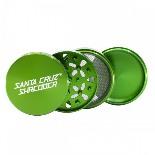 Grinder Santa Cruz Shredder 4 part alu large green Santa Cruz Shredder Grinders