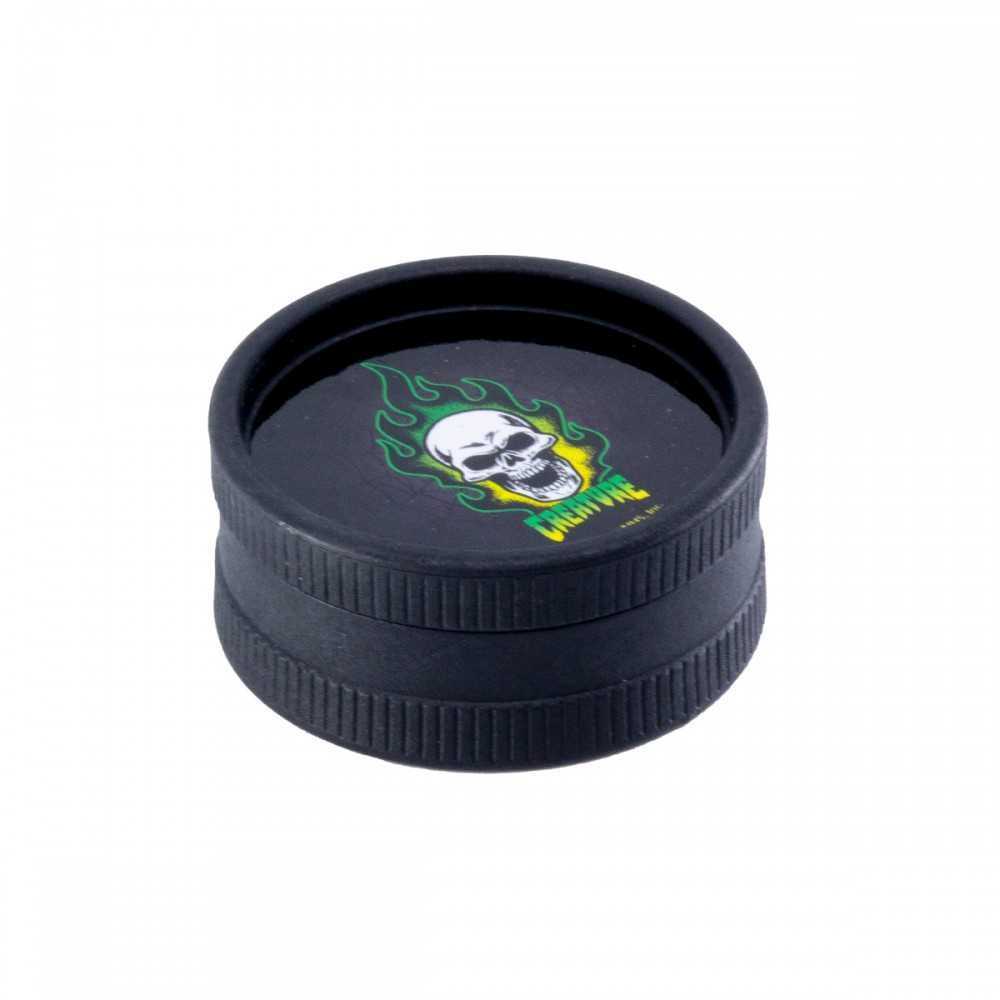 Grinder Santa Cruz Shredder X Creature 2 parti canapa nero Santa Cruz Shredder Smerigliatrici