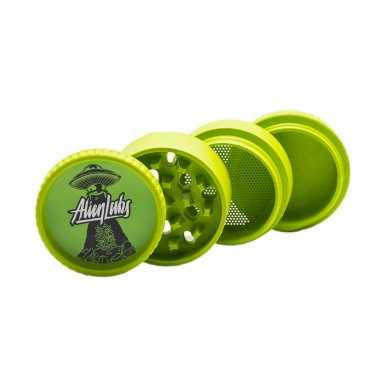 Grinder Santa Cruz Shredder X Alien Labs 4 part hemp Lime Santa Cruz Shredder Grinders