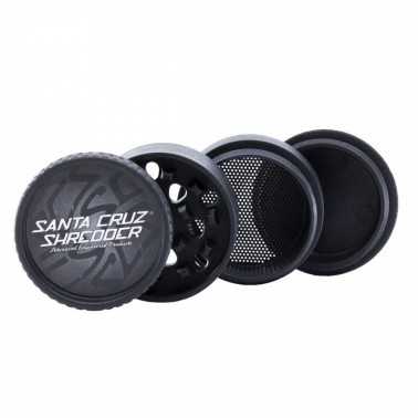 Grinder Santa Cruz Shredder 4 part hemp black Santa Cruz Shredder Grinders