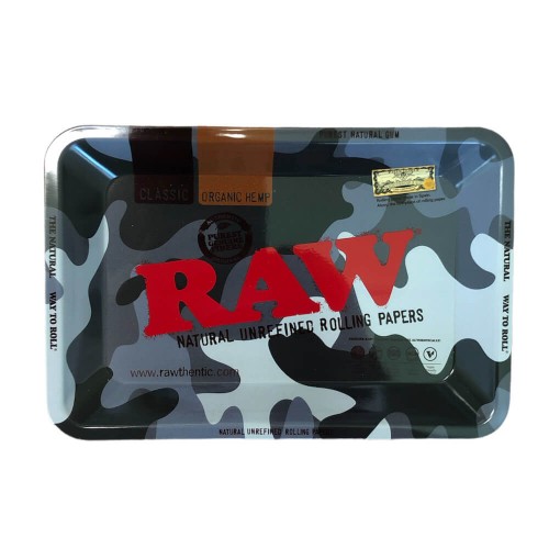 Raw Mini Blue Camo Rolling Tray RAW Rolling Tray