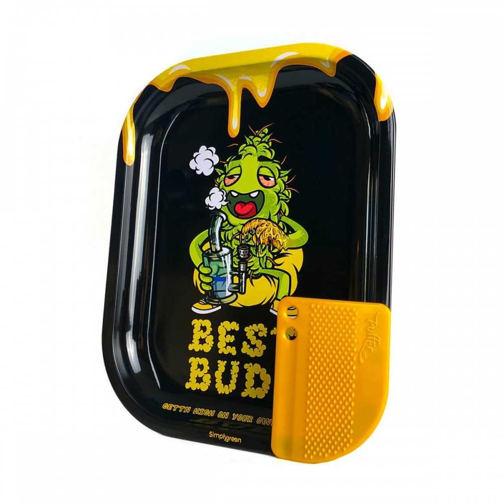 Vassoio rotante Best Buds Mini "Dab All Day Best Buds Vassoio di rotolamento