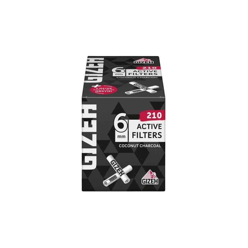 GIZEH Filtre Actif Noir 210Pcs Gizeh Produits