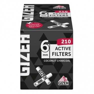 GIZEH Filtre Actif Noir 210Pcs Gizeh Produits