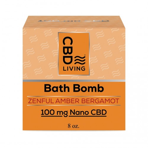 CBD Bath Bomb Amber Bergamot CBD Living Produits
