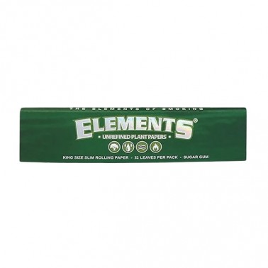 Elements King Size Slim Unrefined Plant Papers Elements Papers Products