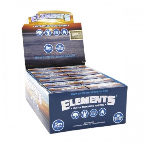 Elements Blue Rolls King Size Slim Box Elements Papers Produits