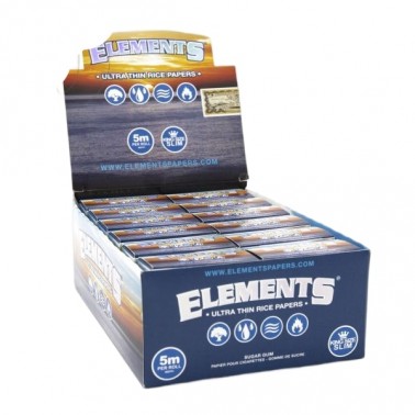 Elements Blue Rolls King Size Slim Box Elements Papers Products